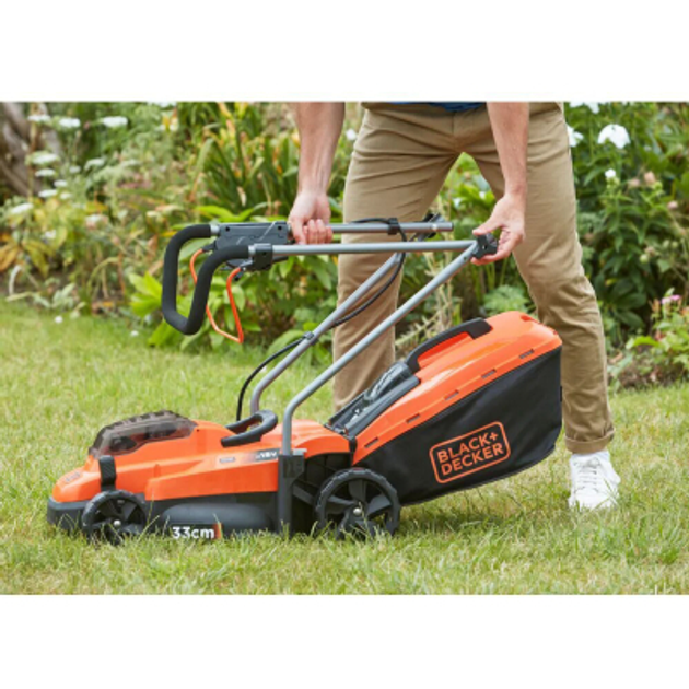 Газонокосилка Black&Decker BCMW3318 18V, 2x2.5Ah, ширина кошения 32 см (BCMW3318L2) - изображение 2