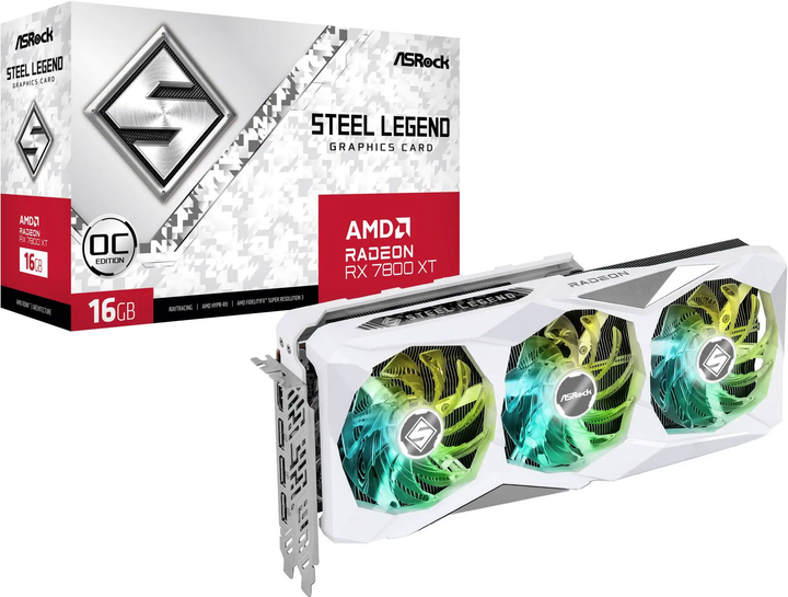 Karta graficzna ASRock Radeon RX 7800 XT STEEL LEGEND OC 16G (RX7800XT SL 16GO) - obraz 9