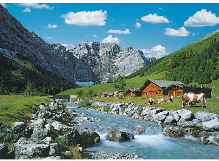Puzzle Ravensburger Karwendelgebirge Austria 1000 elementów (4005556192168) - obraz 2
