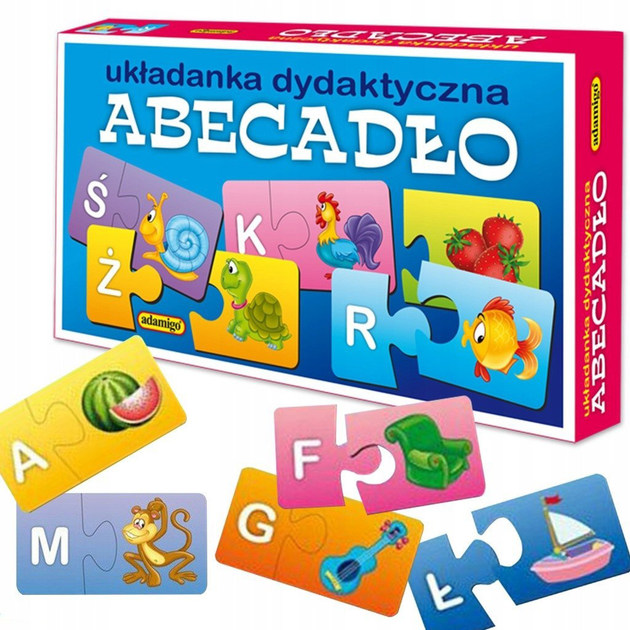 Puzzle Adamigo Abecadło 60 elementów (5902410003037) - obraz 2