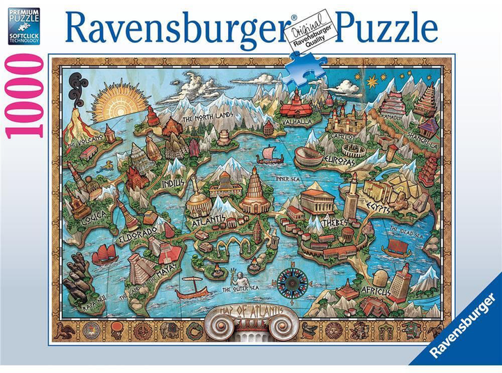 Пазл Ravensburger Атлантида 1000 елементів (4005556167289) - зображення 1