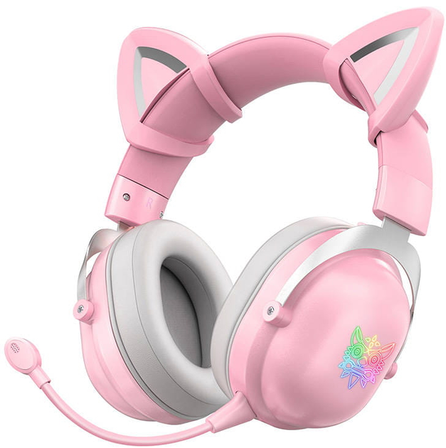 Навушники Onikuma B20 RGB Cat Ear Pink (ON-B20_CAT/PK) - зображення 1