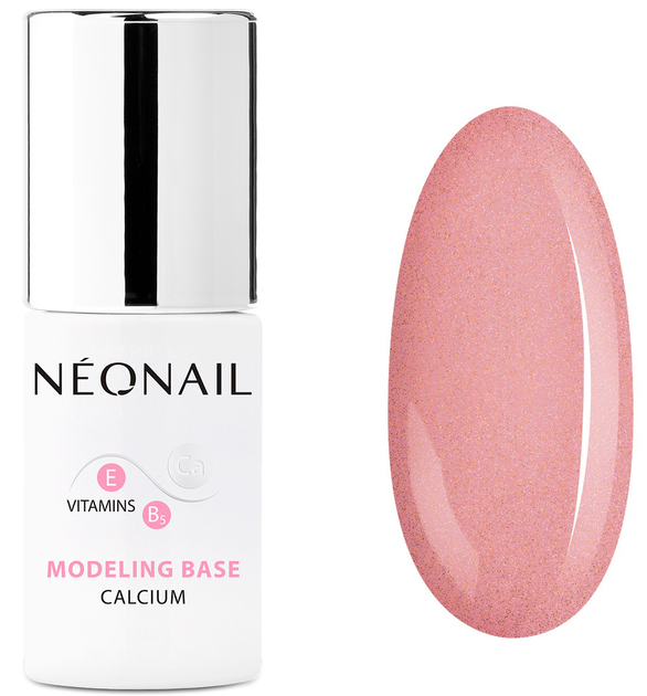 Baza hybrydowa NeoNail Modeling Base Calcium Pink Quartz 7.2 ml (5903657878747) - obraz 1