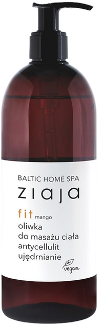 Oliwka do masażu ciała Ziaja Baltic Home Spa Fit antycellulitowa i ujędrniająca Mango 490 ml (5901887035619) - obraz 1