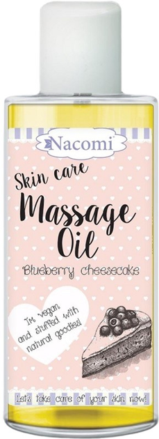 Olejek do masażu Nacomi Massage Oil Blueberry Cheesecake 150 ml (5901878685946) - obraz 1