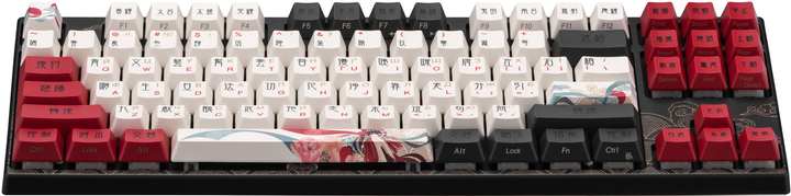 Клавіатура дротова Varmilo VEM87 Beijing Opera 87Key EC V2 Sakura USB Black (A33A028A9A3A17A025) - зображення 2