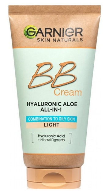 Крем BB Garnier Hyaluronic Aloe All-In-1 BB Cream зволоження для жирної та комбінованої шкіри Jasny 50 мл (3600542415156) - зображення 1