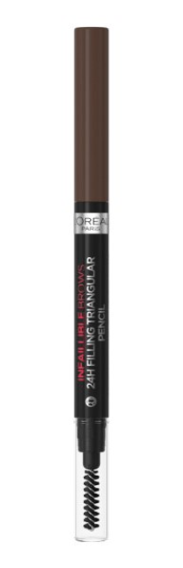 Олівець для брів L'Oreal Paris Infaillible Brows 24H Brow Filling Triangular Pencil 3.0 Brunette (3600524054663) - зображення 1
