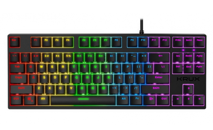 Klawiatura gamingowa przewodowa Krux Atax RGB Outemu Red (KRX0043) - obraz 2