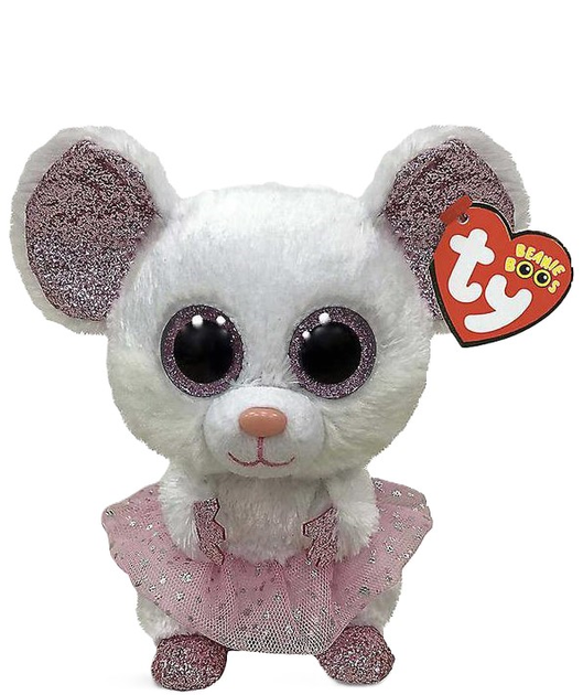 М'яка іграшка Meteor Ty Мишка біла балерина Nina 15 см (8421363650) - зображення 1