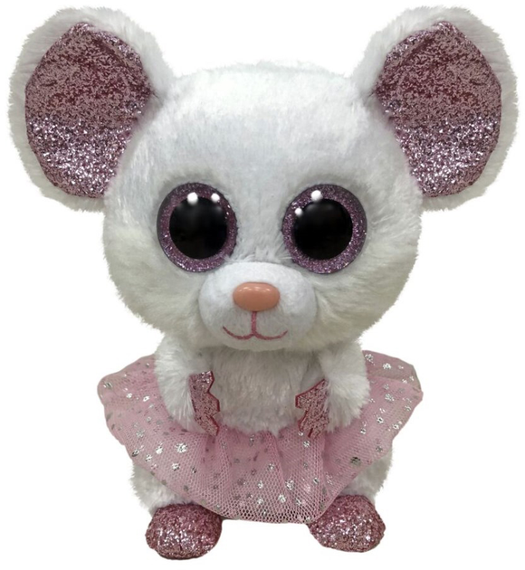 М'яка іграшка Meteor Ty Мишка біла балерина Nina 24 см (8421364886) - зображення 1