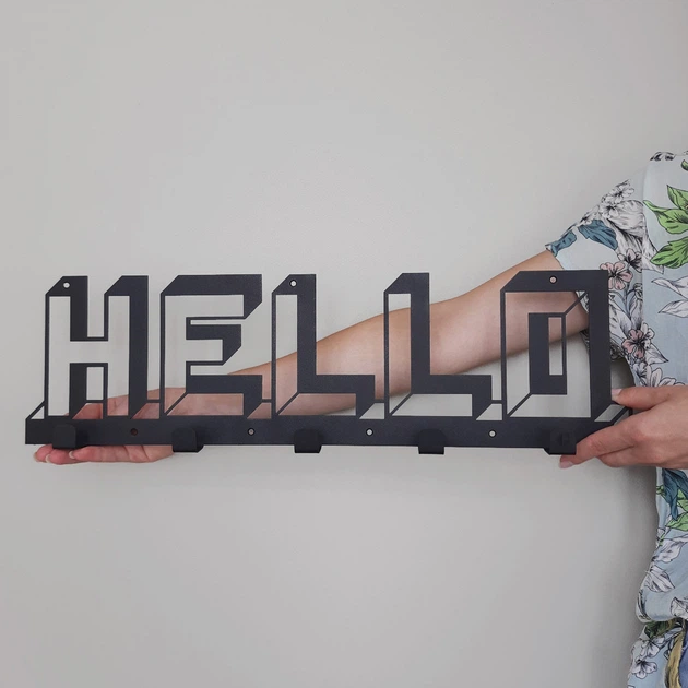 Вішалка настінна Glozis Hello (H-073) - изображение 3