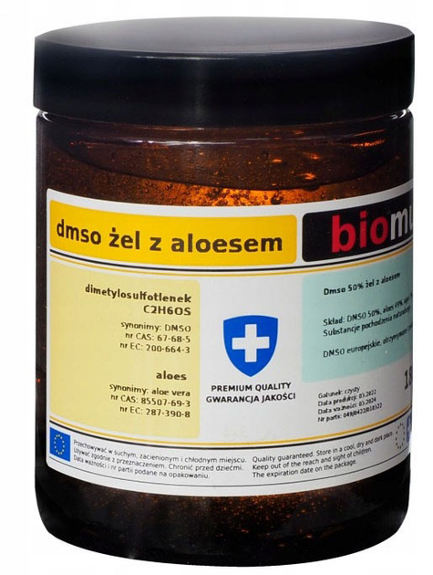 Żel Biomus DMSO z aloesem 180 ml (5902409419894) - obraz 1