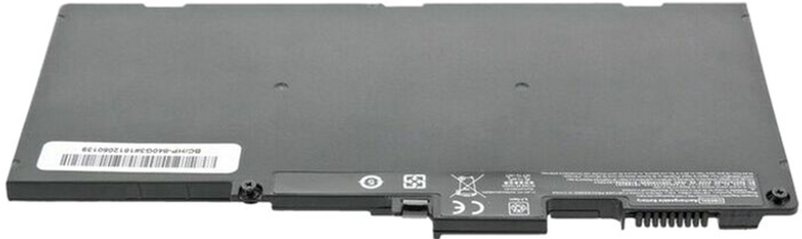 Акумулятор Mitsu для ноутбуків HP EliteBook 840, 850, 755, G3 11.4V 4000 mAh (46.5 Wh) (BC/HP-840G3) - зображення 3