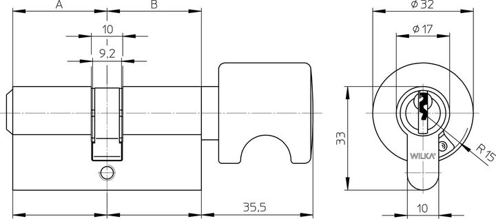 Цилиндр WILKA 1405 A 40/60g Nickel CK - изображение 8