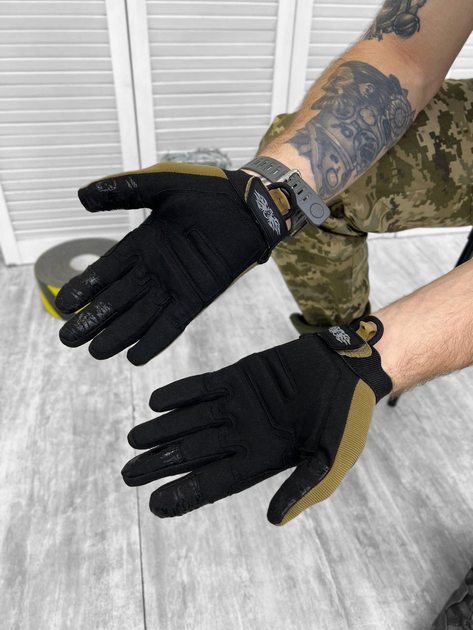Тактичні рукавички Tactical Gloves Coyote L - изображение 2