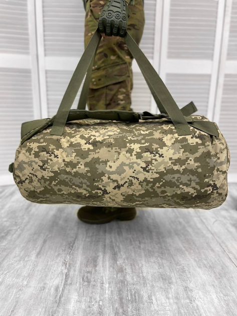 Тактична Сумка-Рюкзак Tactical Bag Backpack 80 л піксель - изображение 2