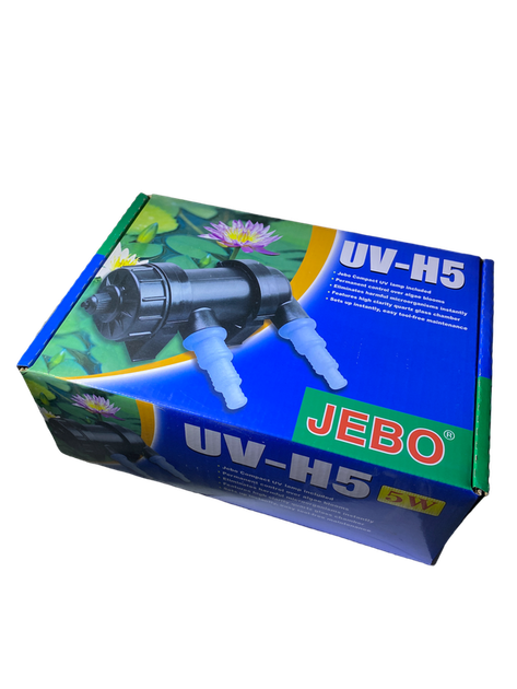 Ультрафіолетовий стерилізатор для акваріума Jebo (5 Вт)/6 - Фото 2 Ультрафіолетовий стерилізатор для акваріума Jebo (5 Вт)/6 - изображение 2