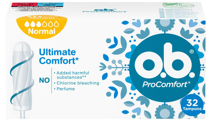 Tampony o.b. ProComfort Normal 32 szt (3574661329871) - obraz 1