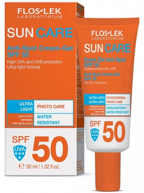 Крем-гель Floslek Sun Care Anti-Spot SPF 50 30 мл (5905043007427) - зображення 1