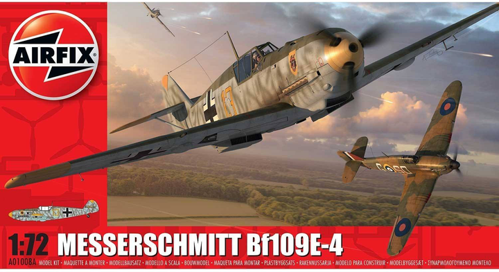 Пластикова модель для складання Літак Airfix Messerschmitt BF 109E-4 (5055286649578) - зображення 1