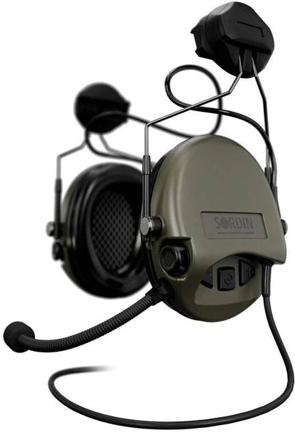 Активні навушники Sordin Supreme MIL CC гарнітура, кріплення ARC Rail Зелені (5010015) - зображення 2