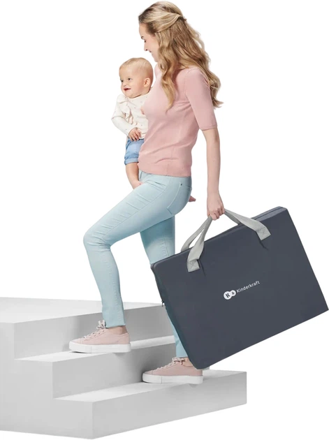 Кровать-манеж Kinderkraft 2в1 Movi Pink (5902533918430) - зображення 3