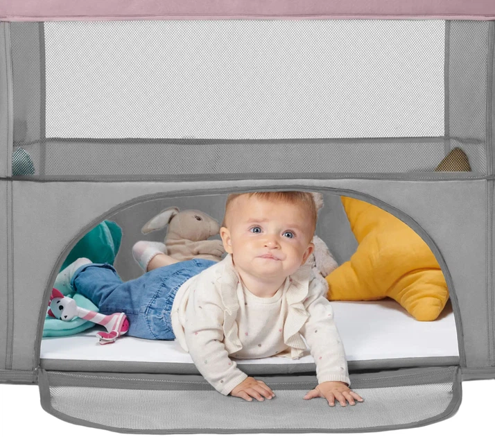 Кровать-манеж Kinderkraft 2в1 Movi Pink (5902533918430) - зображення 4