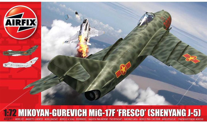 Plastikowy model do skladania Airfix samolot Mikoyan-Gurevich MiG-17 Fresco (5055286660993) - obraz 1