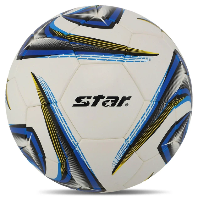 М'яч футбольний STAR EXCEED PLUS SB4045TB №5 PU білий-синій - Фото 1 М'яч футбольний STAR EXCEED PLUS SB4045TB №5 PU білий-синій - изображение 1