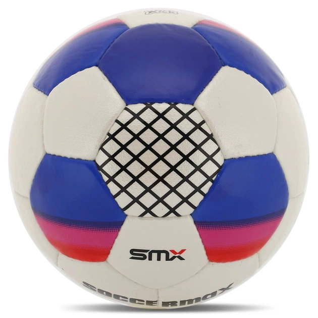 М'яч футбольний №5 CRYSTAL SOCCERMAX (№5, 5 сл., пошитий вручну, білий-Червоний) (FB-4192_Білий-Червоний) - зображення 2