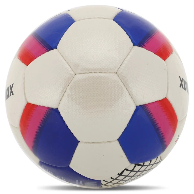 М'яч футбольний №5 CRYSTAL SOCCERMAX (№5, 5 сл., пошитий вручну, білий-Червоний) (FB-4192_Білий-Червоний) - зображення 3