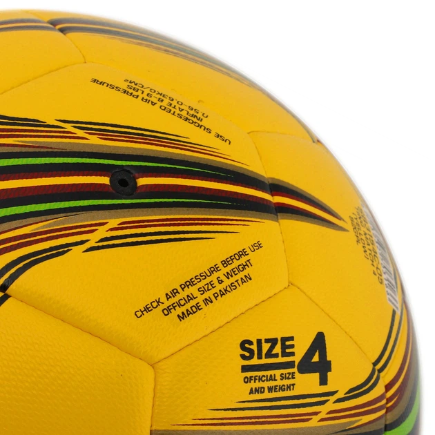 М'яч футбольний STAR TING MATCH 4 HYBRID SB3154C-05 №4 PU жовто-салатовий - изображение 4