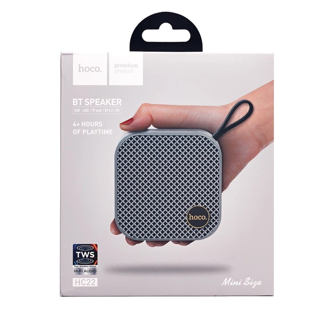 Беспроводная колонка Hoco HCZ2 портативная акустическая система с Bluetooth блютуз, Серая - Фото 6 Беспроводная колонка Hoco HCZ2 портативная акустическая система с Bluetooth блютуз, Серая - изображение 6