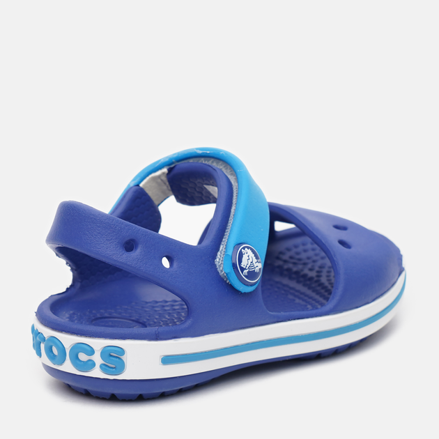Дитячі сандалії для хлопчика Crocs Kids Crocband 12856-4BX-C11 28-29 17.4 см Сині (191448115507) - зображення 4