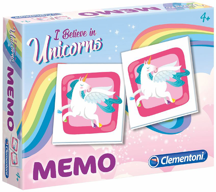 Gra planszowa Clementoni Memo Jednorożec (8005125180325) - obraz 1