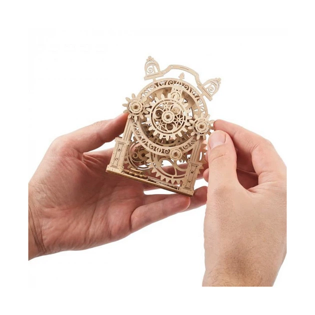 Механічна модель "Вінтажний будильничок", 43 елементи UGEARS (4820184121379) - Фото 5 Механічна модель "Вінтажний будильничок", 43 елементи UGEARS (4820184121379) - изображение 5