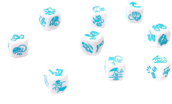 Настільна гра Rebel Story Cubes: Акції (3558380077152) - зображення 3