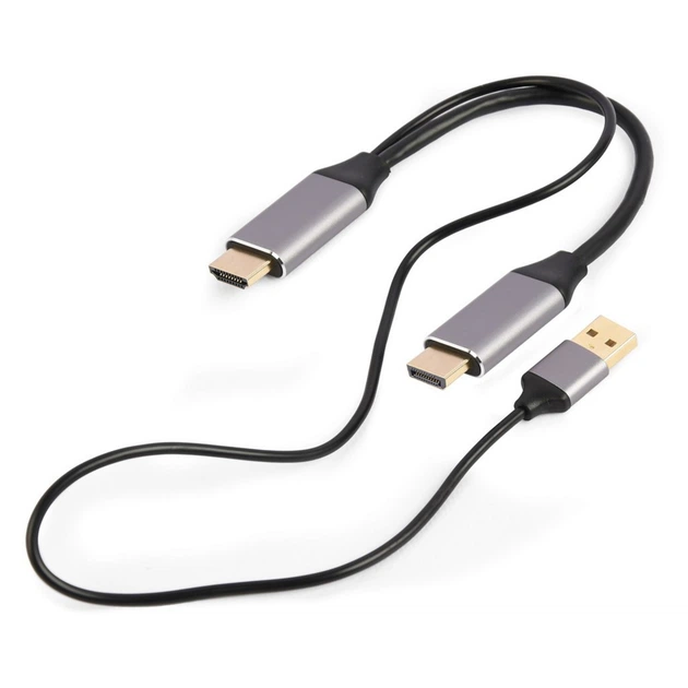 Перехідник Cablexpert HDMI to DisplayPort 4K 60Hz 2m (A-HDMIM-DPM-01) - Фото 2 Перехідник Cablexpert HDMI to DisplayPort 4K 60Hz 2m (A-HDMIM-DPM-01) - зображення 2