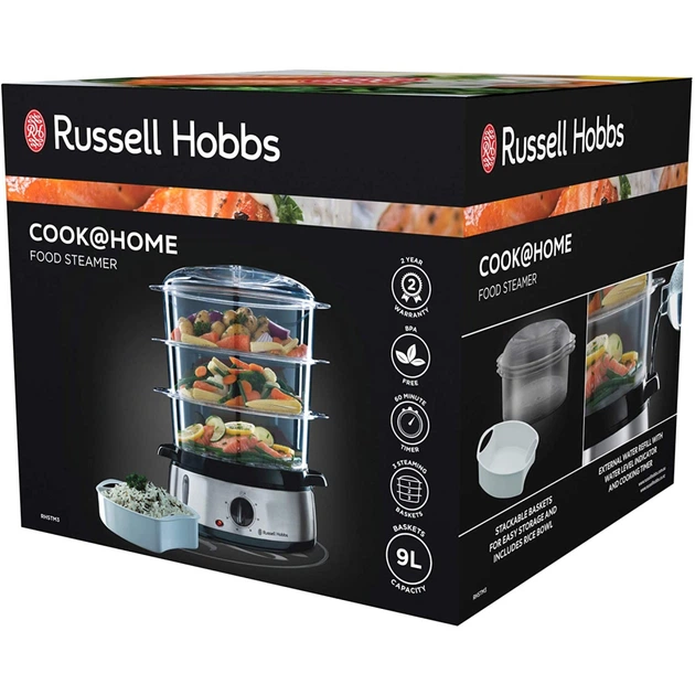 Пароварка Russell Hobbs Cook@Home (19270-56) - Фото 3 Пароварка Russell Hobbs Cook@Home (19270-56) - зображення 3