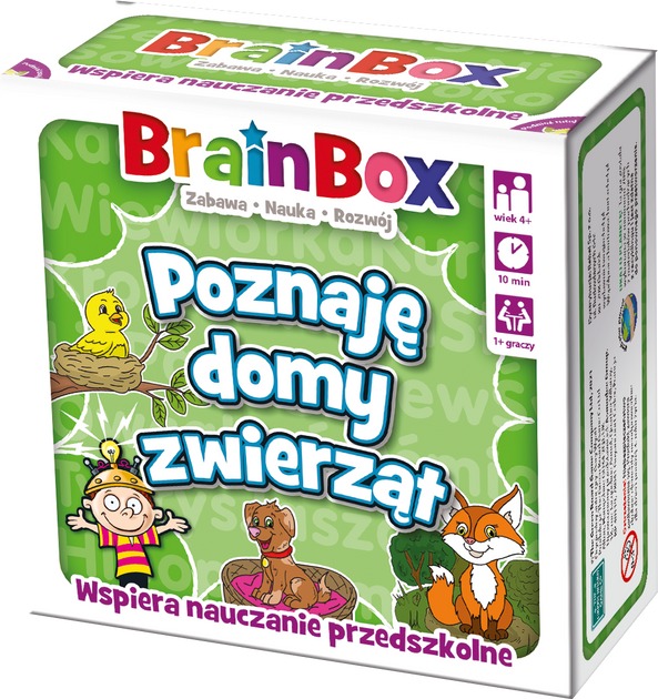 Gra planszowa Rebel BrainBox - Poznaje domy zwierząt (5902650616691) - obraz 1