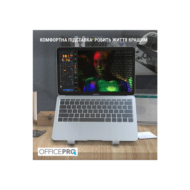 Подставка для ноутбука OfficePro LS320G Grey (LS320G) - Фото 7 Подставка для ноутбука OfficePro LS320G Grey (LS320G) - изображение 7