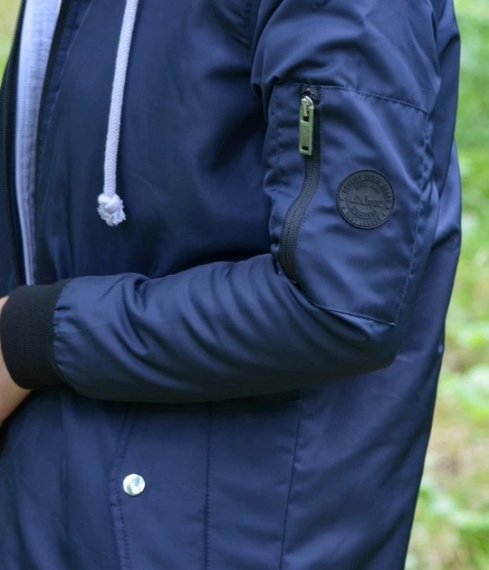 Демісезонна куртка з капюшоном Lee cooper синя XS - Фото 8 Демісезонна куртка з капюшоном Lee cooper синя XS - изображение 8