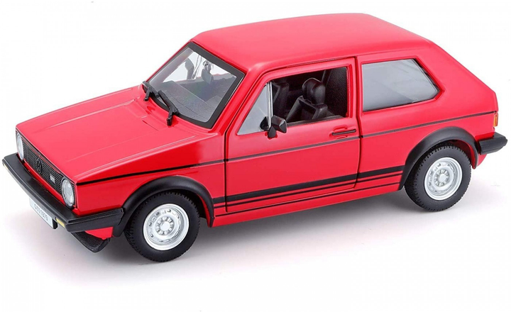 Samochód metalowy Bburago Volkswagen Golf Mk1 GTI 1979 Czerwony 1/24 (4893993210893) - obraz 1