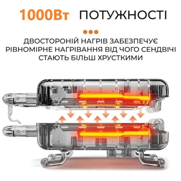 Гриль, сендвичница, бутербродница, вафельница, орешница Domotec MS-7704 4 в 1 - Фото 15 Гриль, сендвичница, бутербродница, вафельница, орешница Domotec MS-7704 4 в 1 - изображение 15