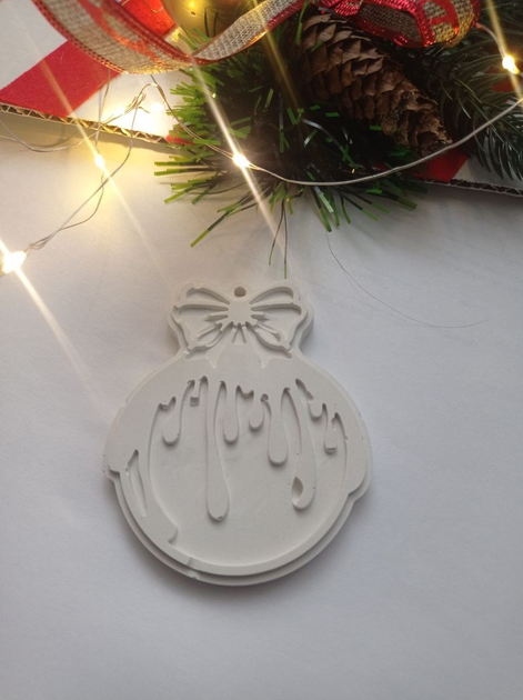 Гипсовая 3Д разукрашка игрушка на елку "Шар 1" – игрушки с доставкой от ...