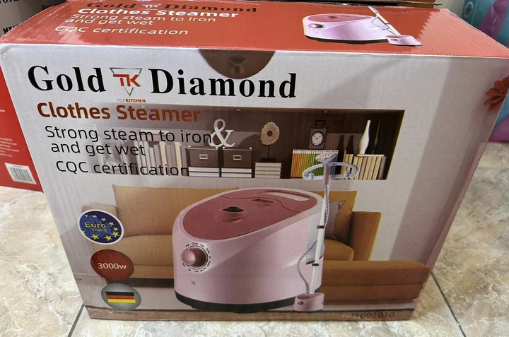 Вертикальный отпариватель стационарный Gold Diamond Clothes Steamer TK001010 со стойкой для одежды - Фото 5 Вертикальный отпариватель стационарный Gold Diamond Clothes Steamer TK001010 со стойкой для одежды - изображение 5