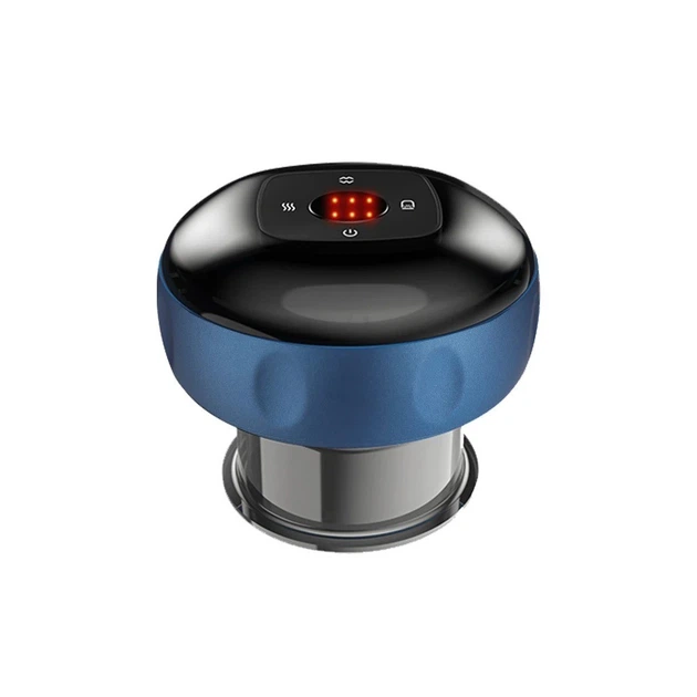 Вакуумний масажер Vacuum Massager NG-122 Синій баночний масажер для тіла антицелюлітний з підігрівом (1010348-DarkBlue) - зображення 4