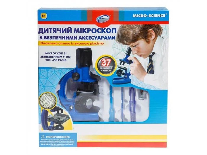 Микроскоп детский синий, Eastcolight (увеличение до 450 раз), ES21371 - изображение 2