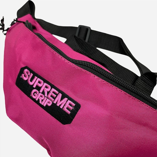 Сумка бананка на пояс женская Supreme 186219 Розовая (LV2200004920832) - Фото 2 Сумка бананка на пояс женская Supreme 186219 Розовая (LV2200004920832) - изображение 2